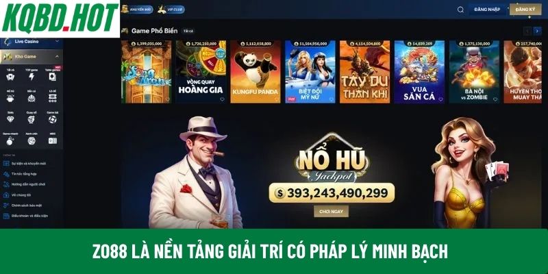 ZO88 là nền tảng giải trí có pháp lý minh bạch